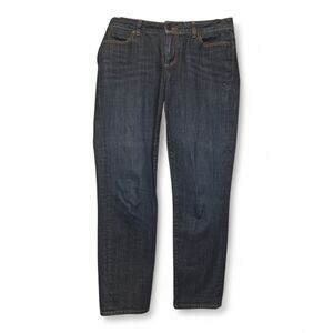 Talbots Womens Signature Ankle Jeans 6/28 Medium Wash Blue Stretch Denim 6